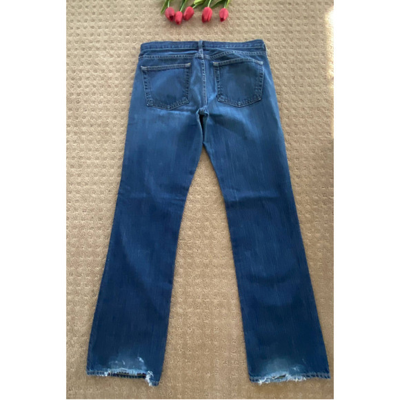 Womens Straight Leg Jeans 30 x 32 Blue Deconstructed by J Crew - Picture 3 of 15